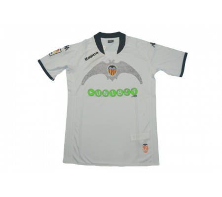 Valencia 08/09 Home White Soccer Jersey